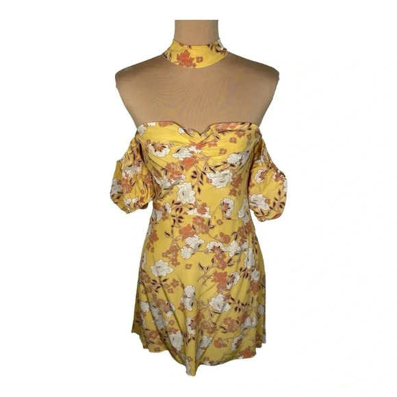 ✨Ale x REVOLVE Luna Mini Dress in Marigold sz medium - Picture 3 of 8